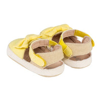 Schoentjes / sandaaltjes, kant en strik - geel, Losan