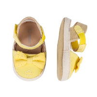 Schoentjes / sandaaltjes, kant en strik - geel, Losan