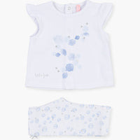 Tweedelige set, top en broek - bubbels & visjes - Losan