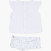 Tweedelige set, top en broek - bubbels & visjes - Losan