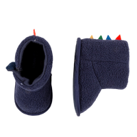 Laarsjes / Slofjes, dino - blauw , Losan