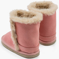 Schoentjes / Laarsjes met bloem - roze, Losan