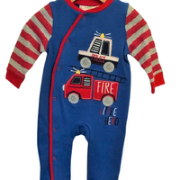 boxpak baby jongen brandweer rood blauw katoen sale
