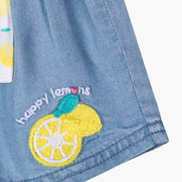 Broekje kort, lemon met strik - Losan