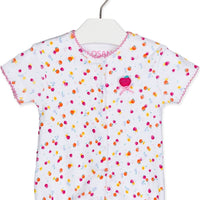 11W-P0006AL korte jumpsuit romper, perzikken peach, losan