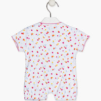 Jumpsuit romper kort, perzik - Losan