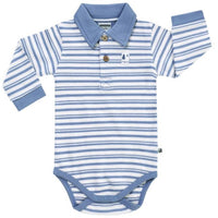 jacky, body romper lang, polo met kraag jongen haunted forest