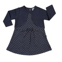 Jurkjelange mouw - stippen / donkerblauw, Jacky