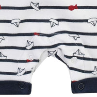 Jumpsuit romper kort, OCEAN CHILD - marine gestreept / rood, Jacky