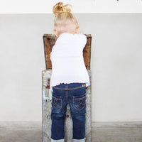 Jogg denim lang - jeans meisje, Feetje