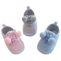 Schoentjes, roze pompon