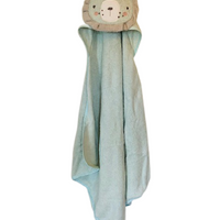 N15361 badcape, rock a bye baby, leeuw groen grijs