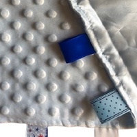 Knuffeldoekje, labeldoekje - blauw