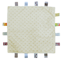 BC15-O, soft touch, knuffeldoek, labeldoek, tutdoek, beige creme