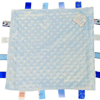 BC15-O soft touch, labledoek, tutdoek, knuffeldoek, blauw