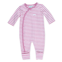 boxpak omslagvoet roze stripe feetje playsuit, 507077