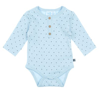 baby romper body, blauw jongen, Feetje