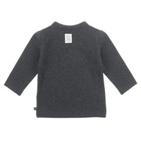 Shirt / Top lang, fun size- mini person, Antraciet melange - feetje