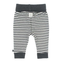 Broek lang - mini person, Antraciet melange / gestreept, Feetje