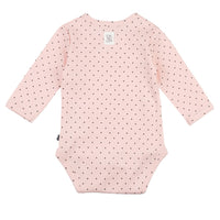 Romper / Body Lang - Dots roze, feetje