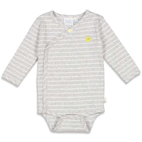 romper, body wikkelromper 50200127 sunny mood, grijs wit gestreept