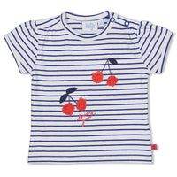 Feetje, shirt top kort gestreept kersjes, cherry sweetness, 51700588