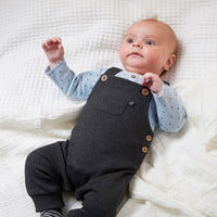 Sokjes - mini person, Antraciet melange / gestreept - FEETJE