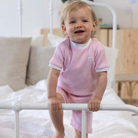 Pyjama / huispak wafel kort - roze, Feetje
