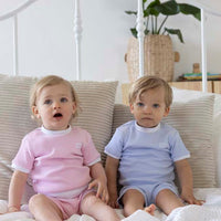 Pyjama / huispak wafel kort - roze, Feetje