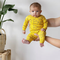 Pyjama / huispak special edition, Star Skylar - okergeel, Feetje