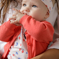 Vestje, brei / knit - Cherry Sweetness, Feetje