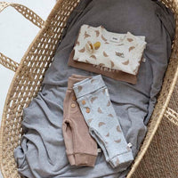 Broek lang, little croissant - zand, feetje