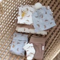Broek lang, little croissant - zand, feetje