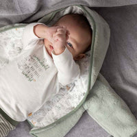 Jasje omkeerbaar, welcome to earth - Offwhite / groen, Feetje