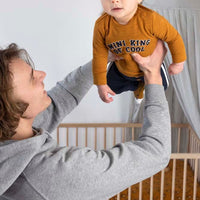 Shirt / Top lang, mini king - king of cool, camel - feetje