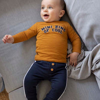Shirt / Top lang, mini king - king of cool, camel - feetje