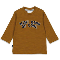 feetje shirt top tshirt lang camle bruin king of cool jongen