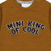 Shirt / Top lang, mini king - king of cool, camel - feetje