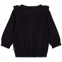 Vestje, brei / knit - Ooh lala, zwart - Feetje