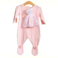 Boxpak bloem, knit/brei katoen - met muts