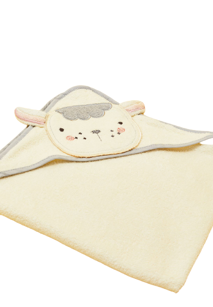 Badcape katoen - lam