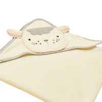 Badcape katoen - lam