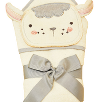 N15363 rock a bye baby, badcape creme wit, lam