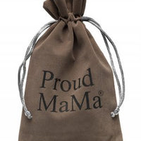 Luxe zwangerschaps ketting / Babybel - verzilverd MET agaat - Proud Mama