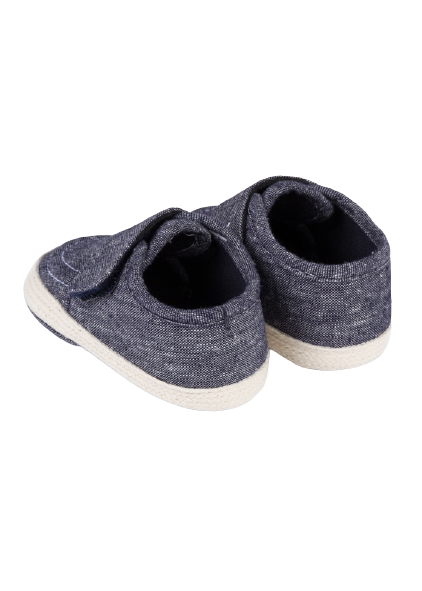 Schoentjes - linnen, navy blauw - Losan