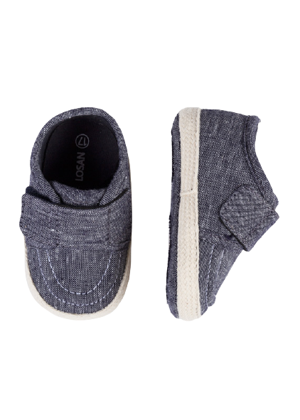 Schoentjes - linnen, navy blauw - Losan