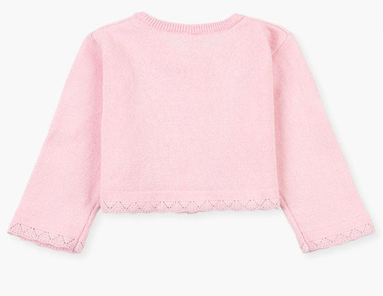 Vestje, brei / knit - roze - Losan