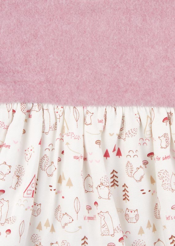Jurkje woodland met maillot, oudroze - Losan