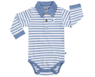 jacky, body romper lang, polo met kraag jongen haunted forest