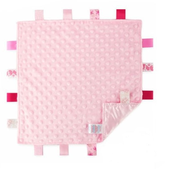soft touch BC15-O roze, knuffeldoek, tutdoek, labeldoekje, roze